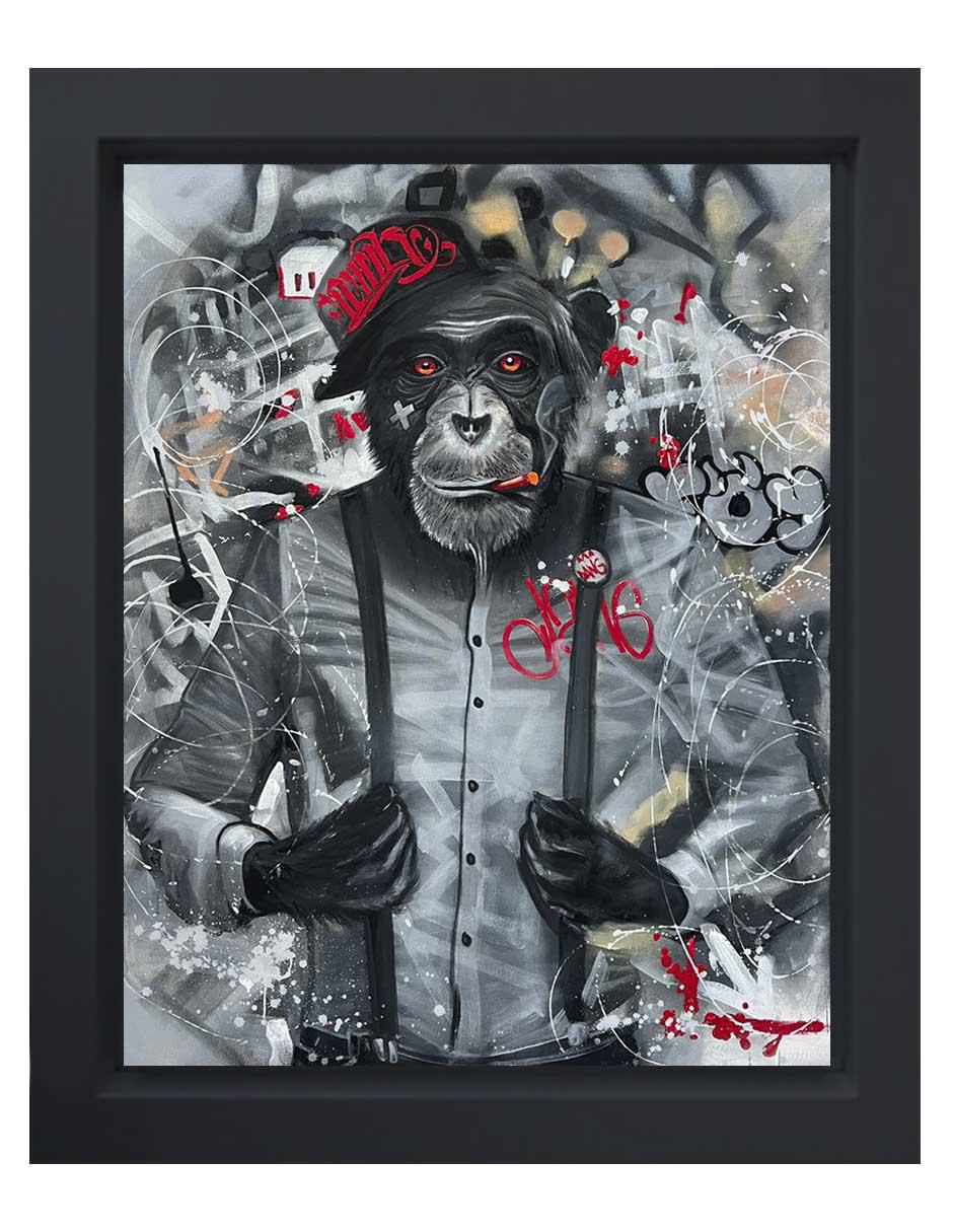 Pintura Go Weeda técnica mixta