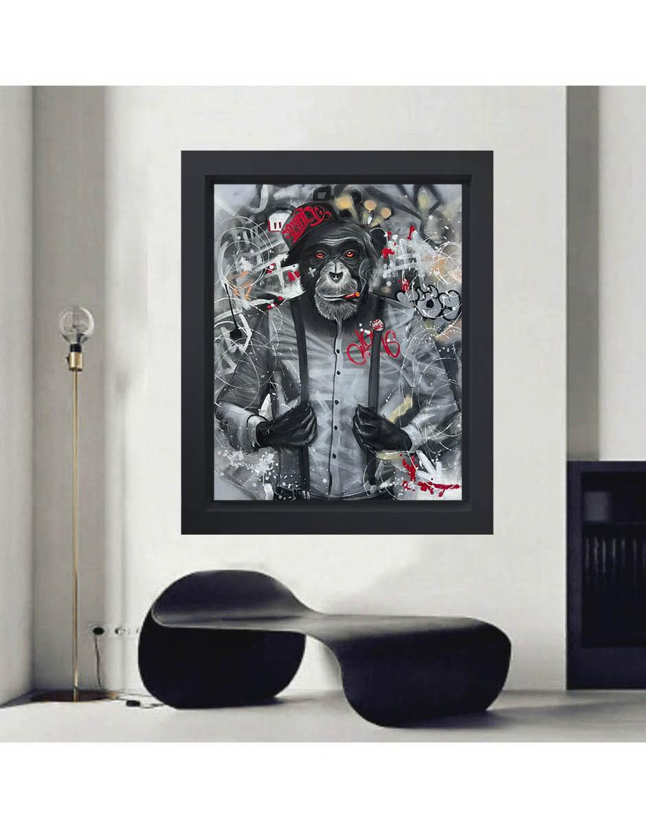 Pintura Go Weeda técnica mixta 3