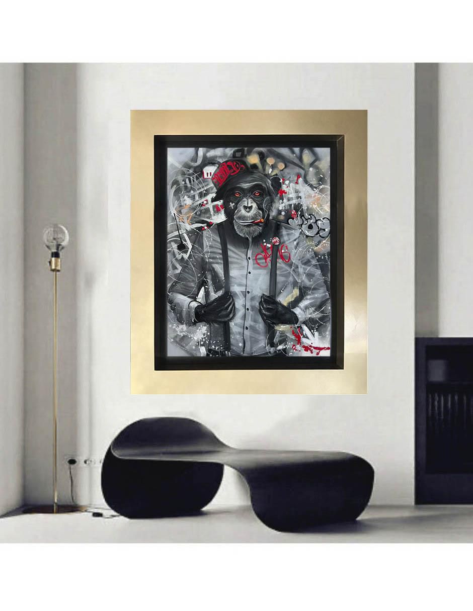 Pintura Go Weeda técnica mixta 3