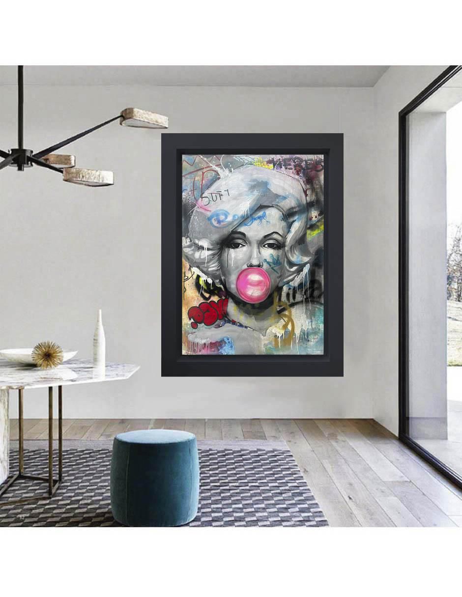 Pintura Marilyn Monroe técnica mixta 2