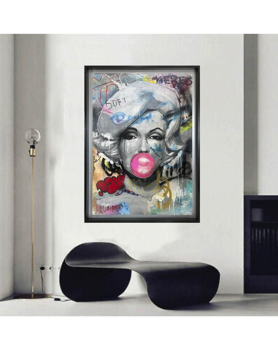 Pintura Marilyn Monroe técnica mixta 3