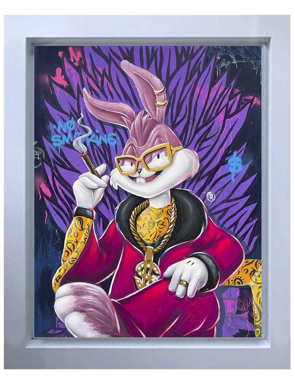 Pintura Milly Bunny técnica mixta