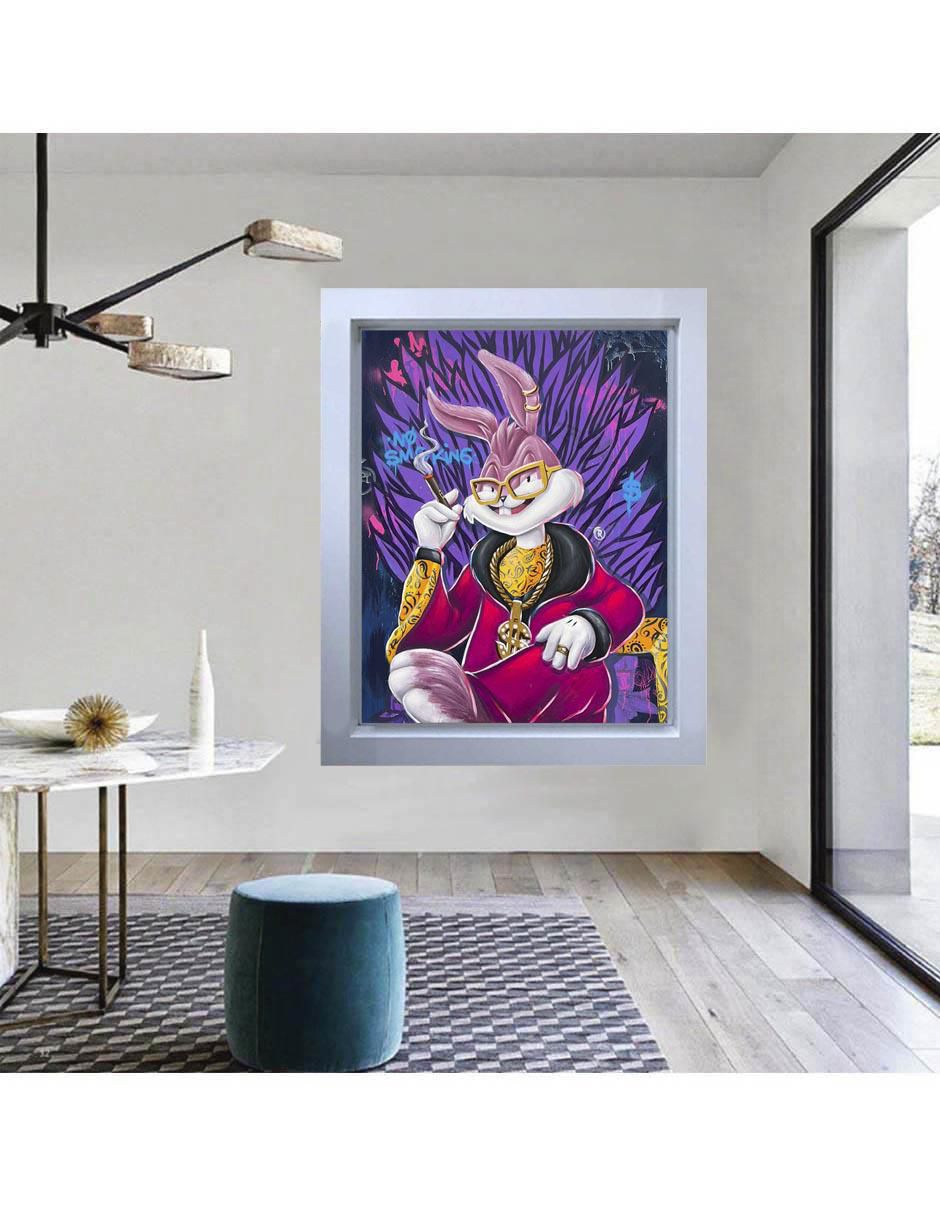 Pintura Milly Bunny técnica mixta 2