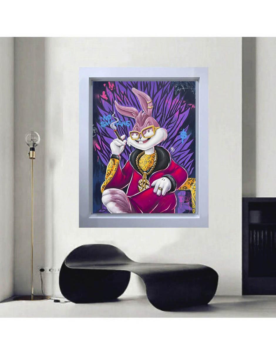 Pintura Milly Bunny técnica mixta 3