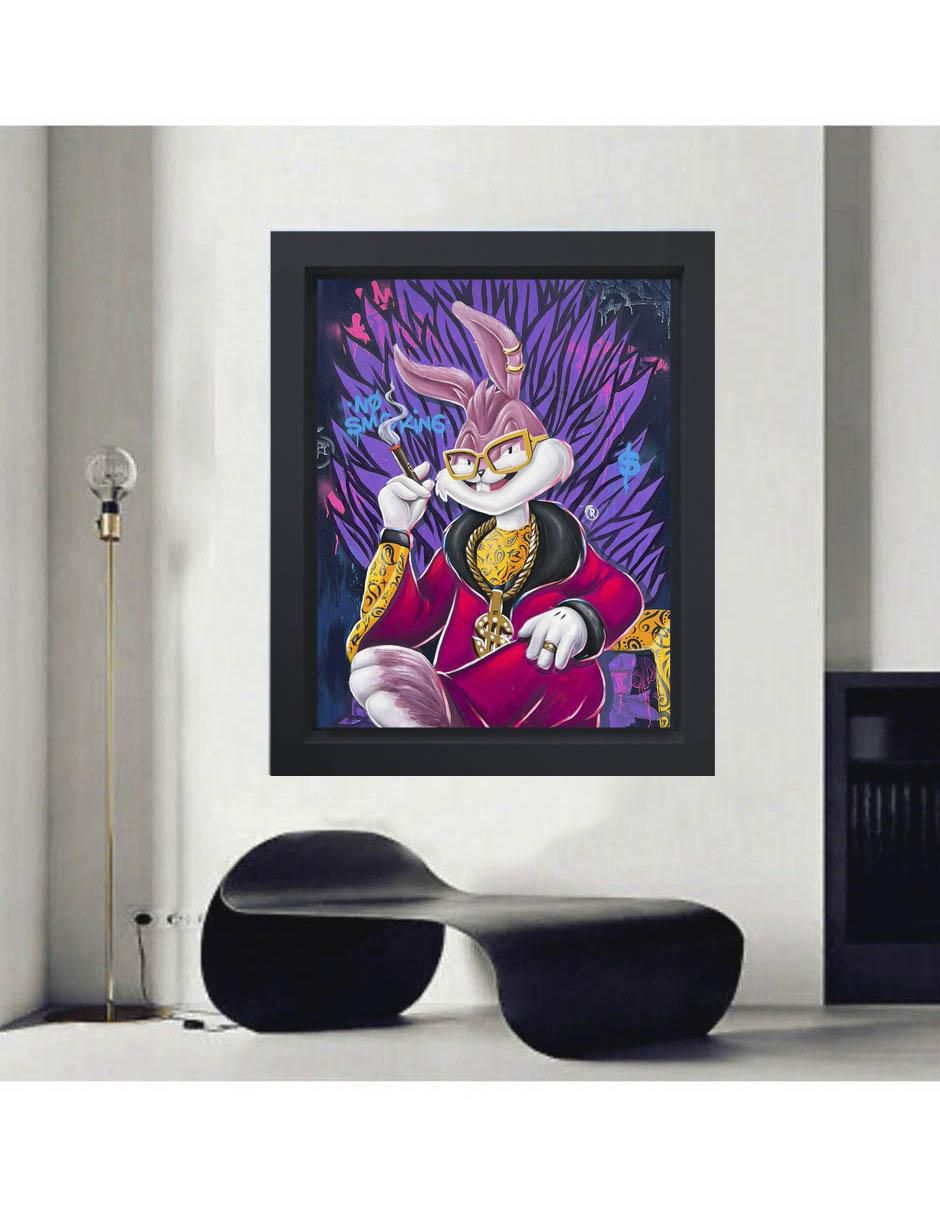 Pintura Milly Bunny técnica mixta Bugs 3
