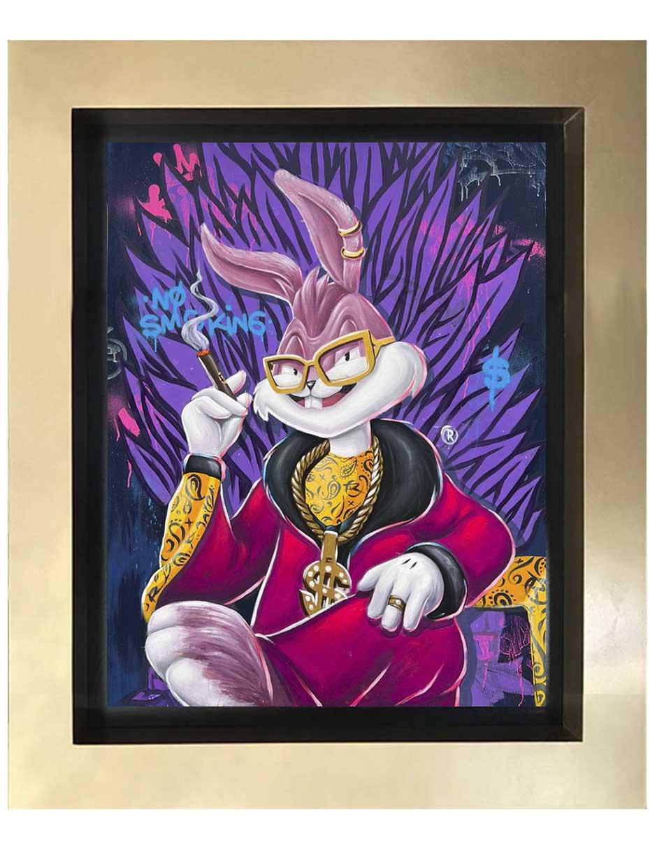 Pintura Milly Bunny técnica mixta