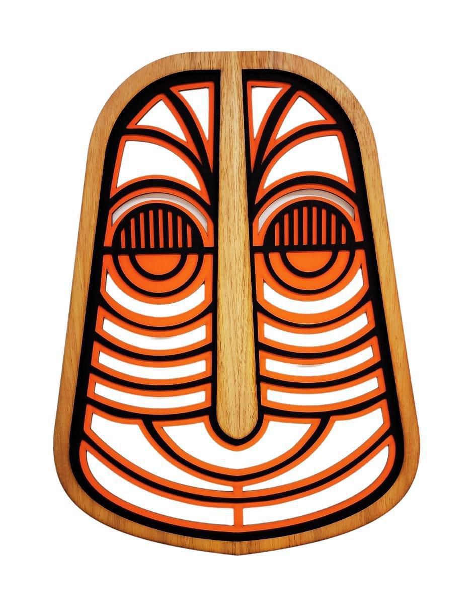 Accesorio decorativo arte africano
