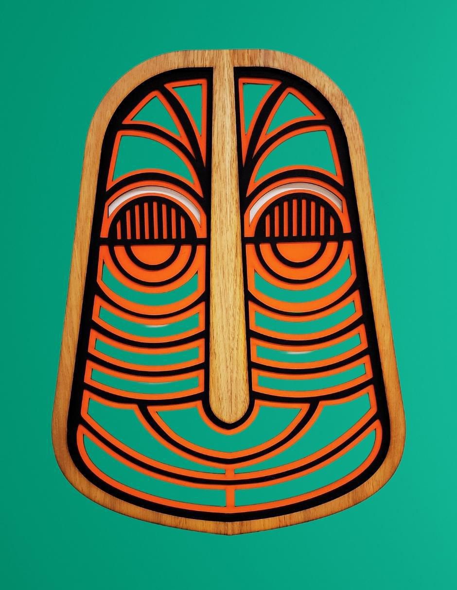 Accesorio decorativo arte africano 8