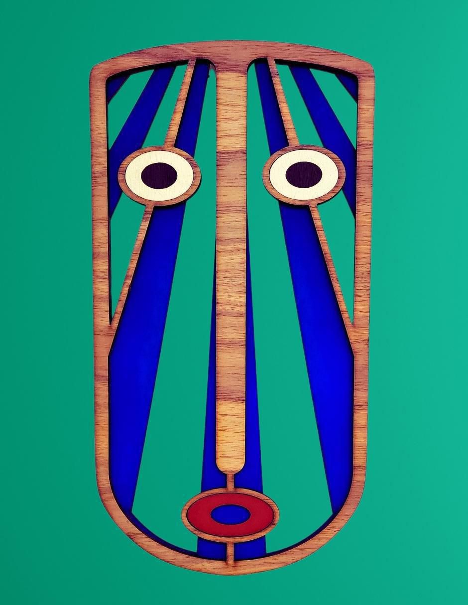 Accesorio decorativo arte africano 4