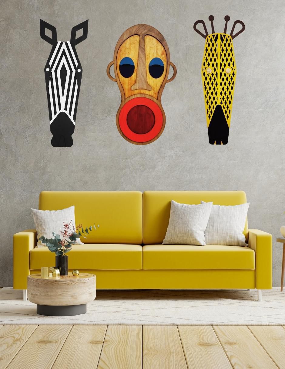 Accesorio decorativo arte africano 7