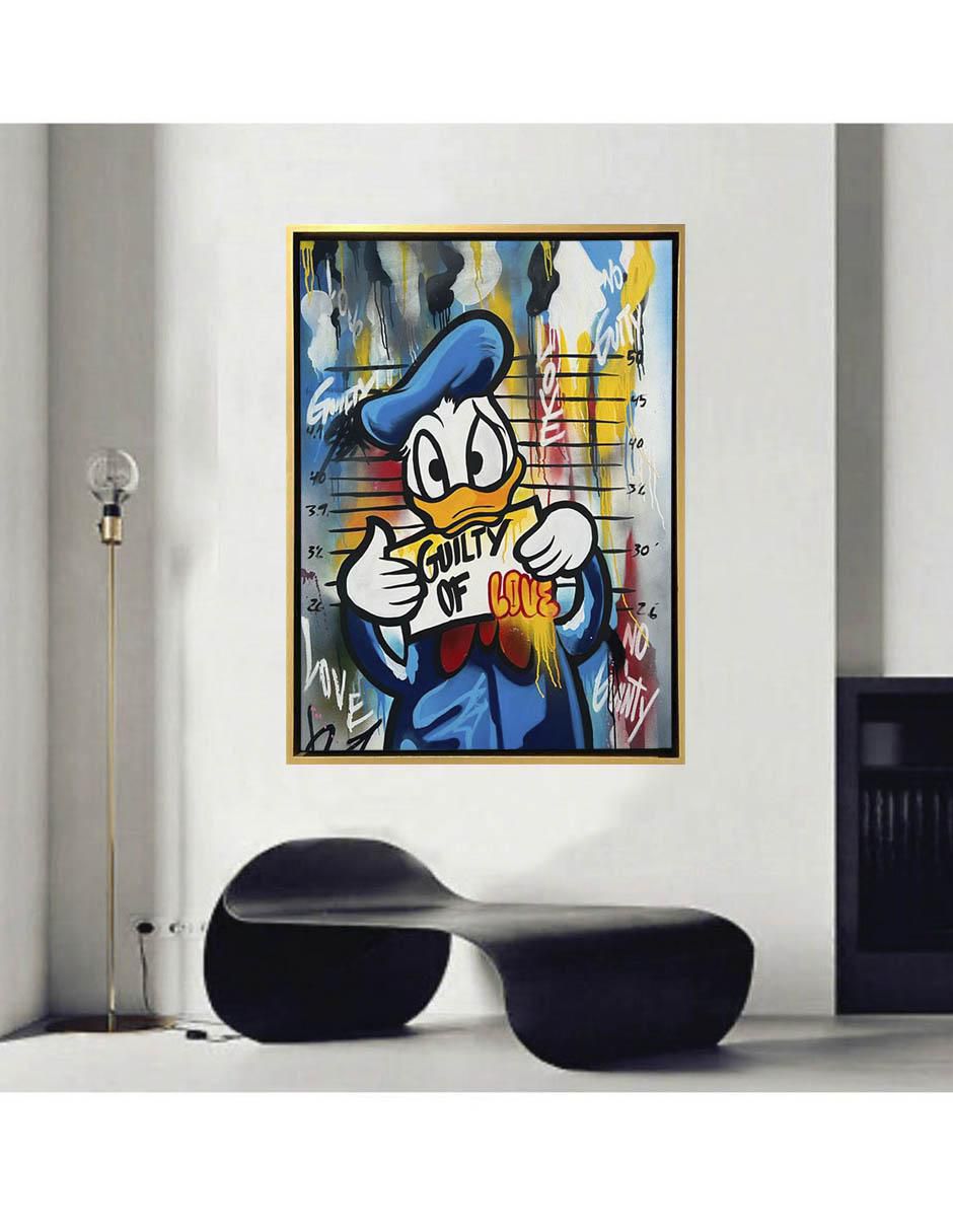 Pintura GuilT of Love técnica mixta Donald 3