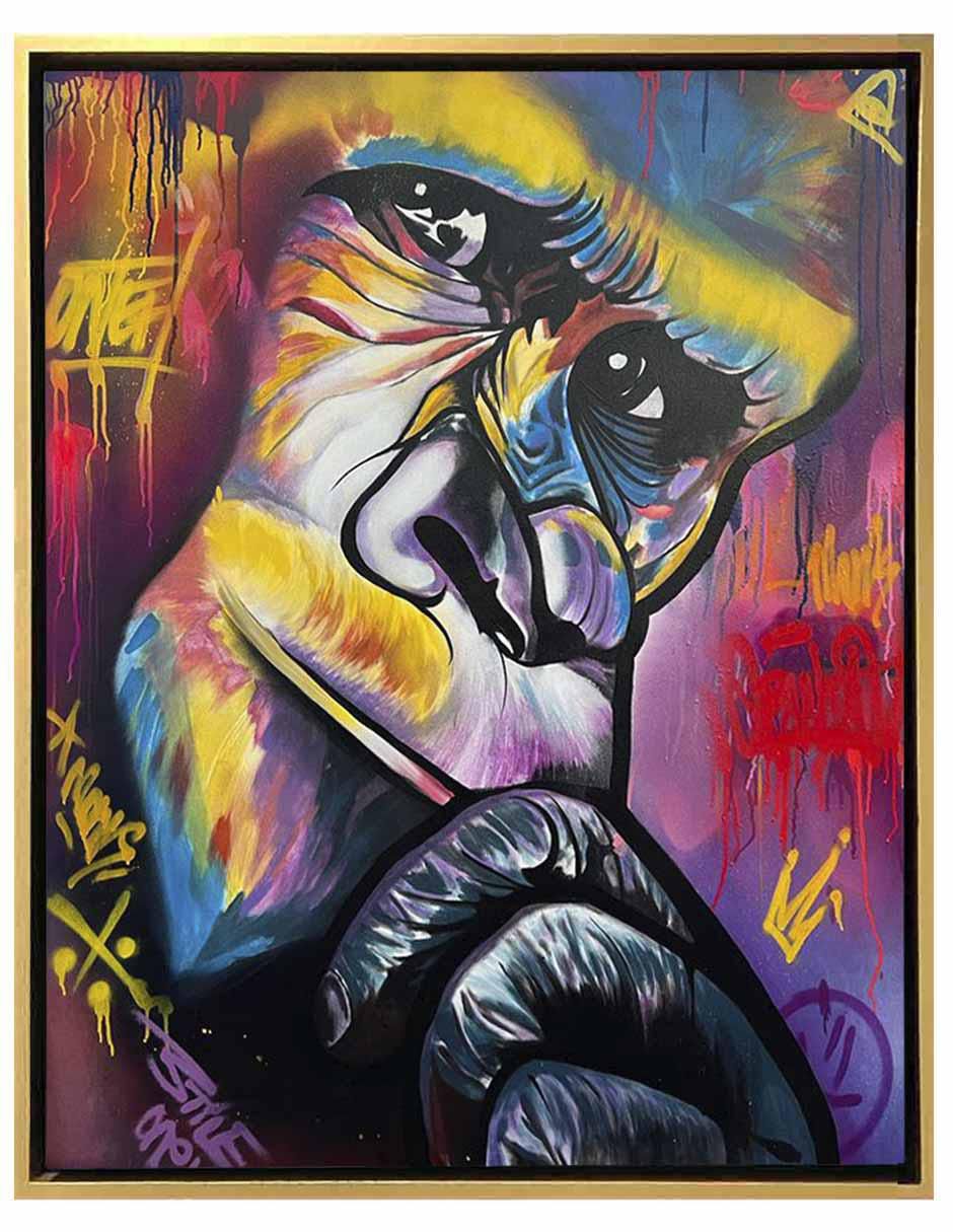 Pintura Colorida técnica mixta Milleniart