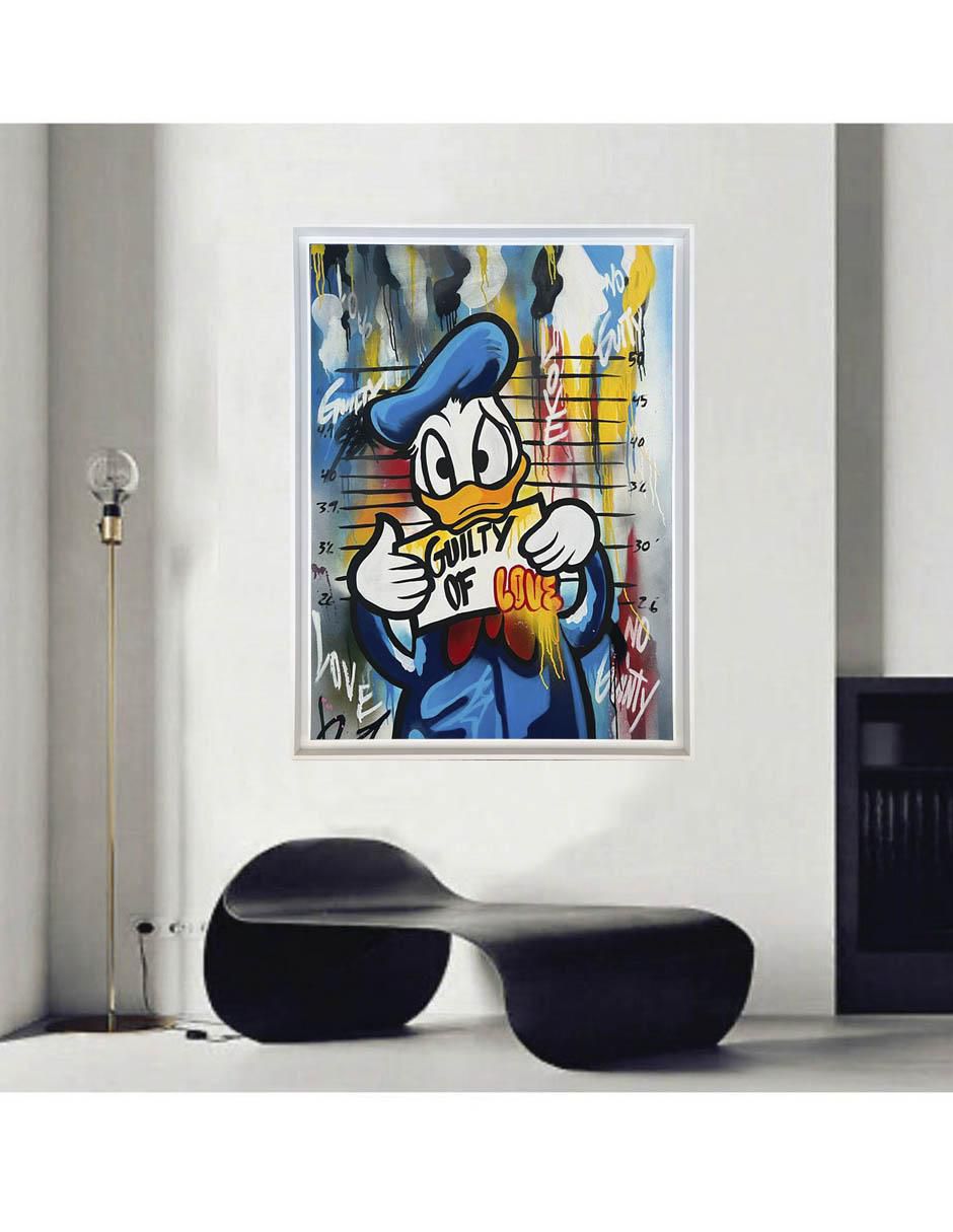 Pintura Donald técnica mixta Milleniart 2