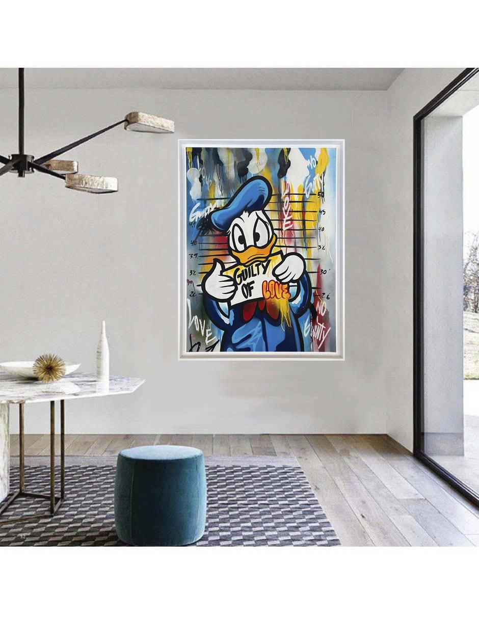 Pintura Donald técnica mixta Milleniart 3