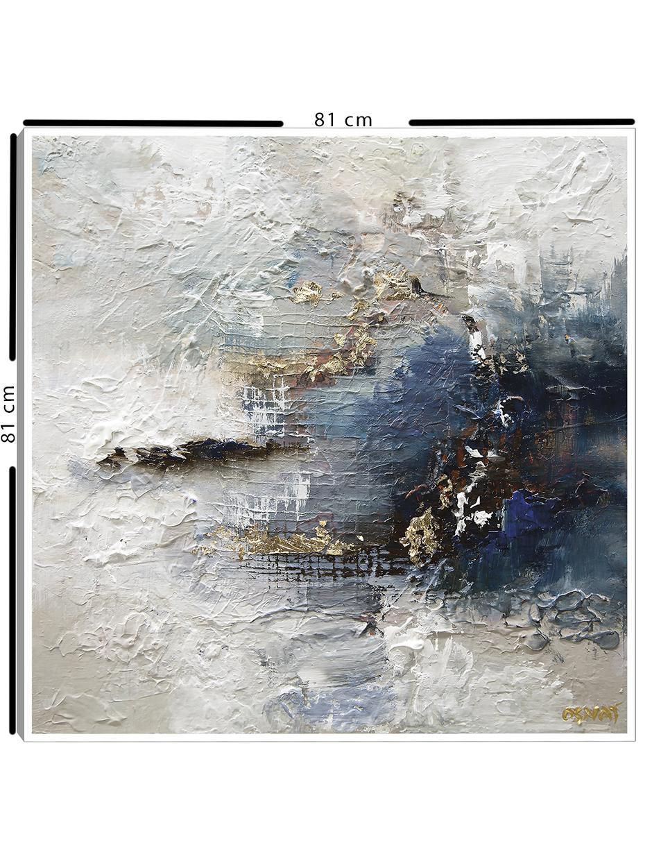 Pintura La estrella azul I técnica mixta 4