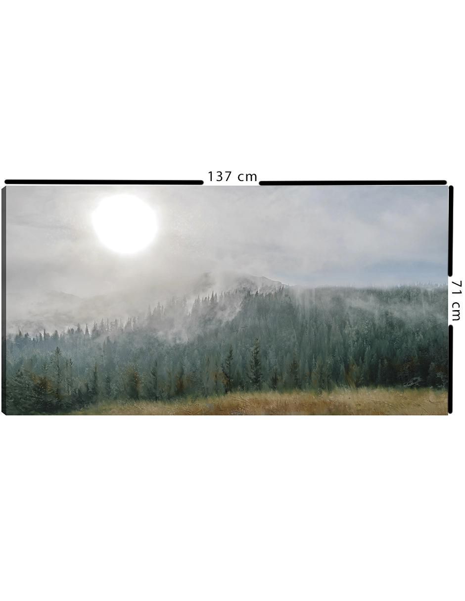 Pintura Montaña Resplandor Lunar técnica mixta 4
