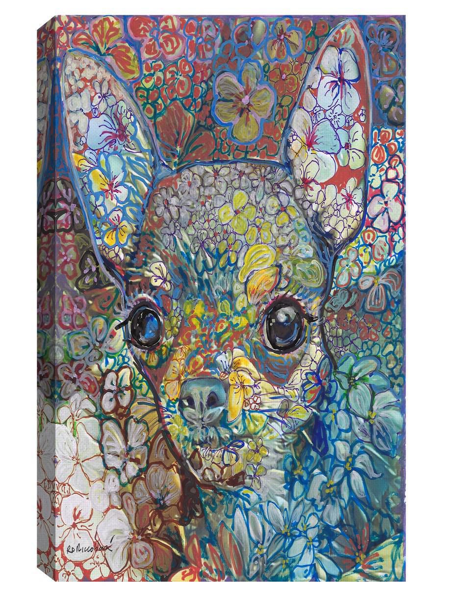 Pintura Chihuahua técnica mixta