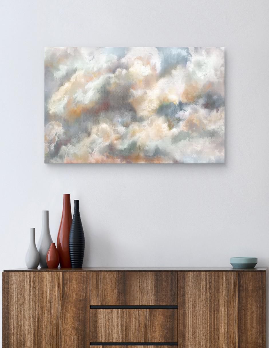 Pintura Colores de Nubes técnica mixta 2