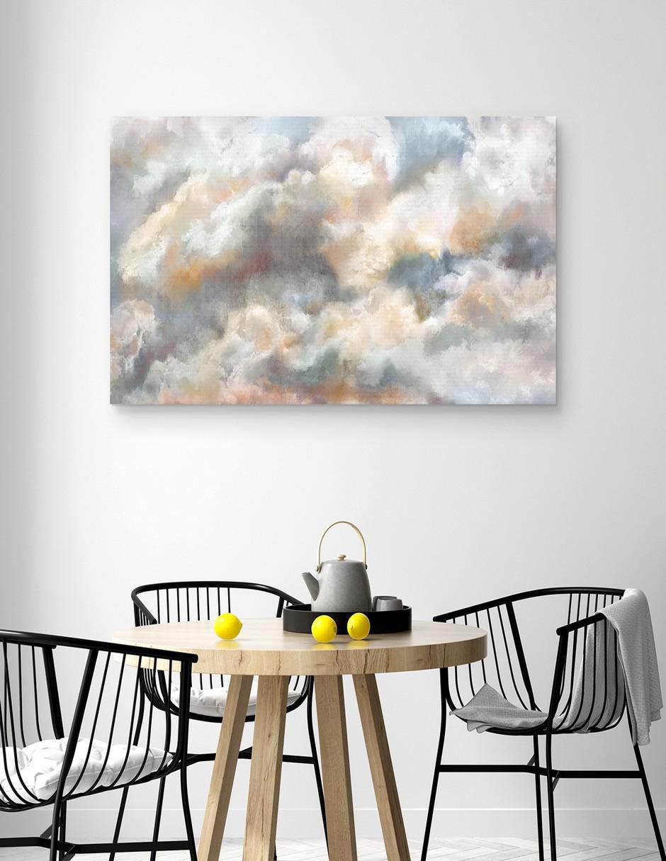 Pintura Colores de Nubes técnica mixta 3