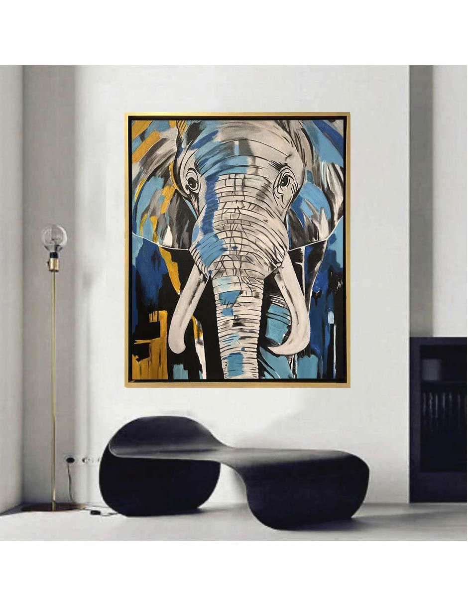 Pintura Elefante técnica acrílico AnimalArt 2