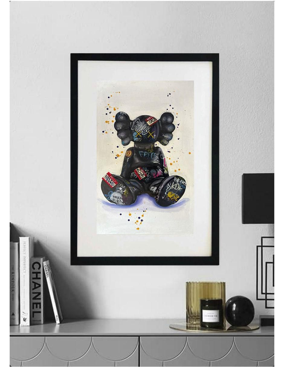 Pintura Kaws técnica mixta 2