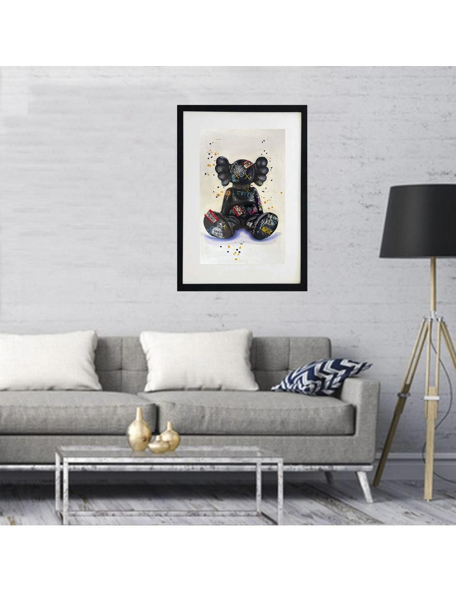 Pintura Kaws técnica mixta 4