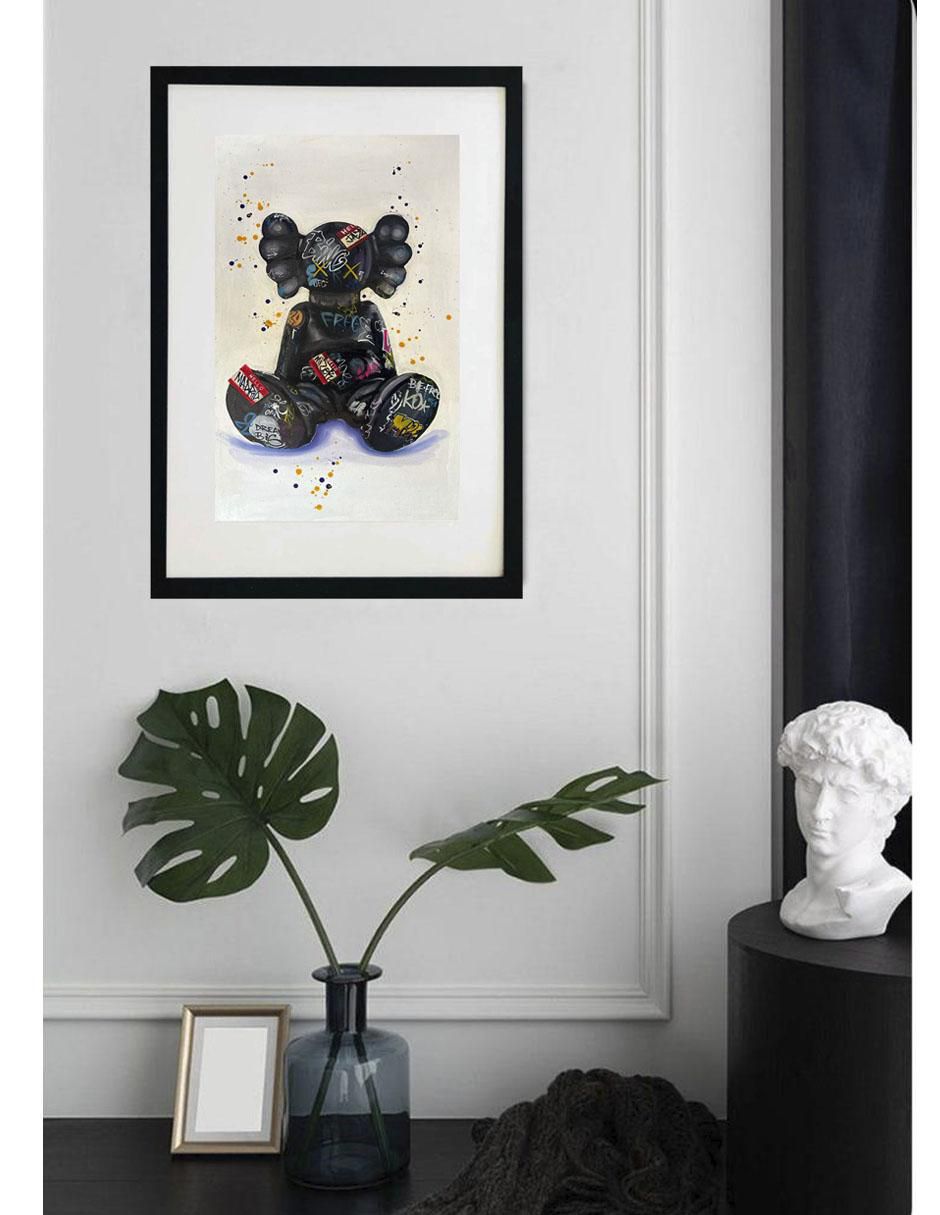 Pintura Kaws técnica mixta 5