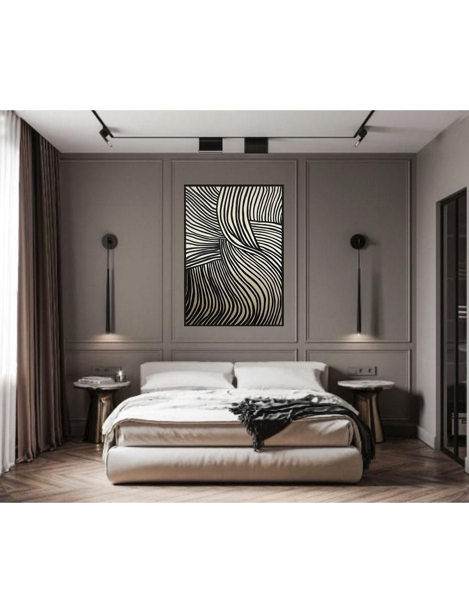Pintura Nudos 4 vistas técnica acrílico 3