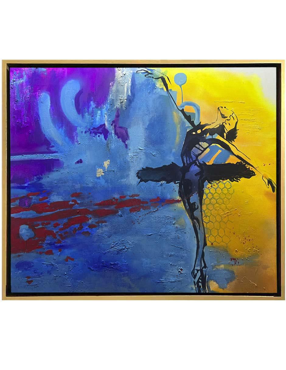 Pintura Dance 4 life técnica mixta 1