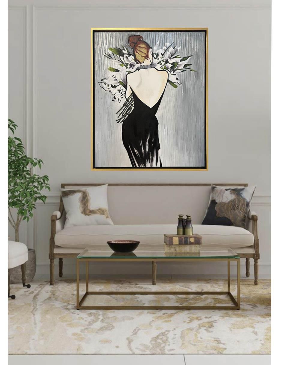 Pintura FEMME 4.0 técnica mixta Flores 3