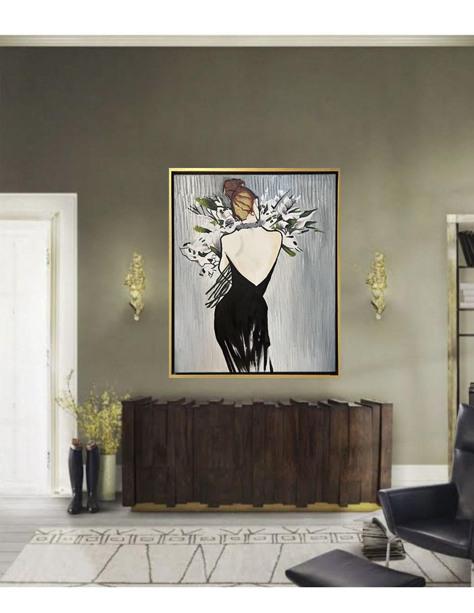 Pintura FEMME 4.0 técnica mixta Flores 4