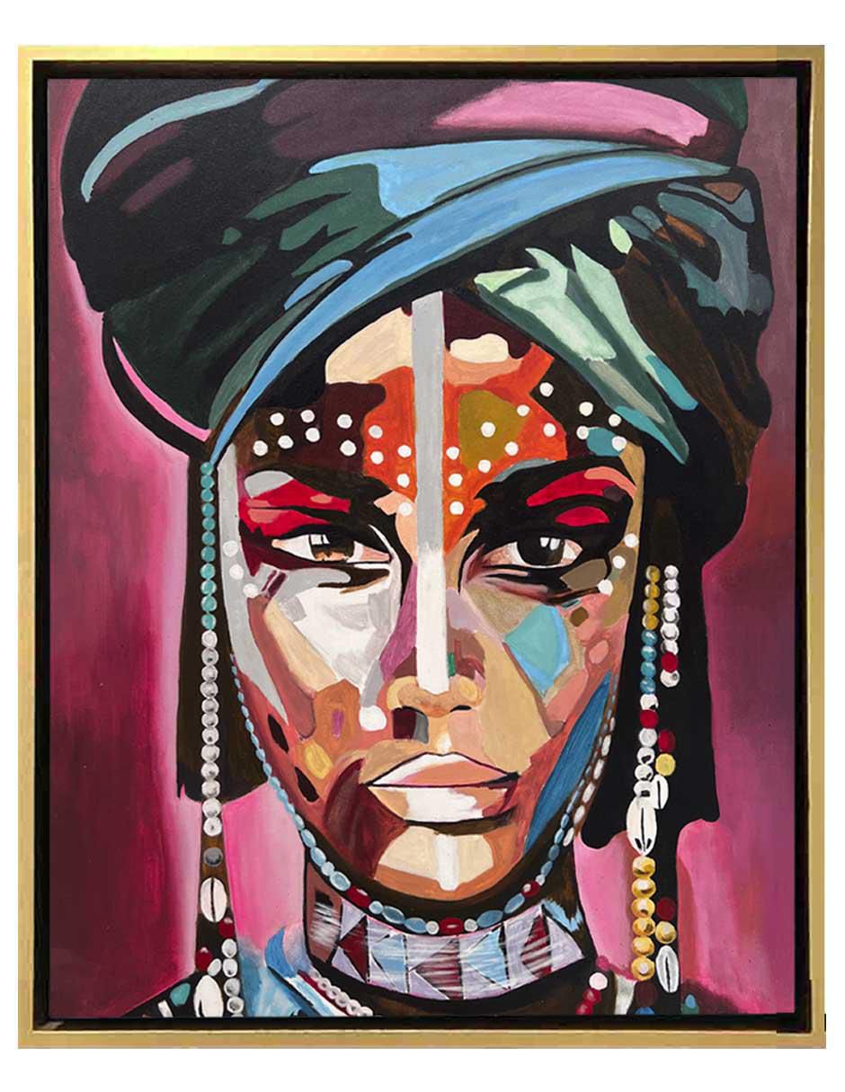 Pintura técnica mixta Africanas