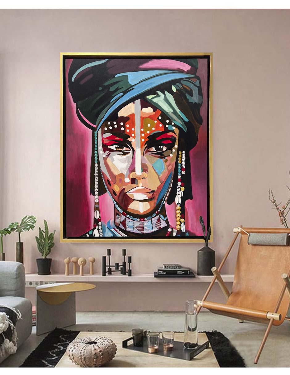 Pintura técnica mixta Africanas 4