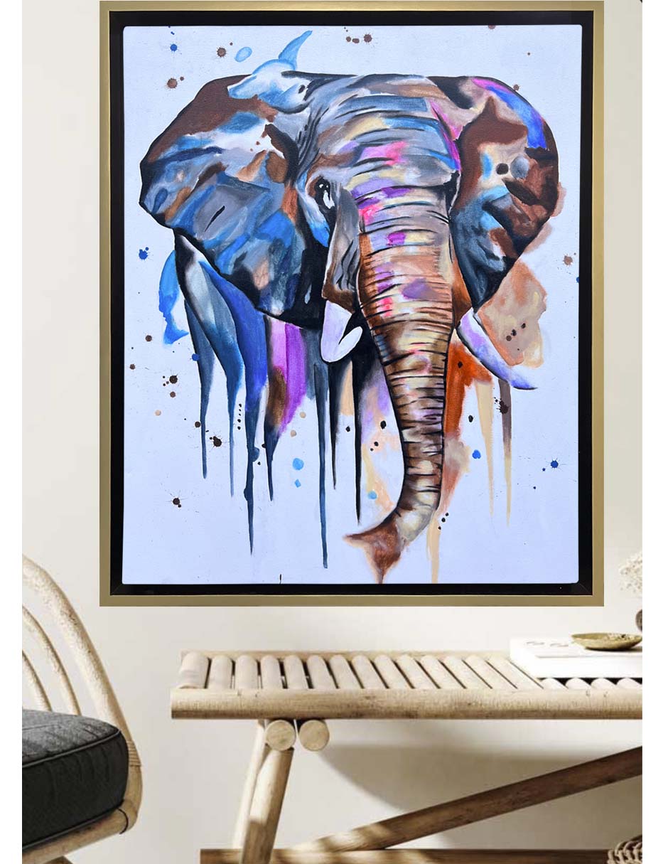 Pintura Dream Elephant 2.0 técnica acrílico Animalart 2