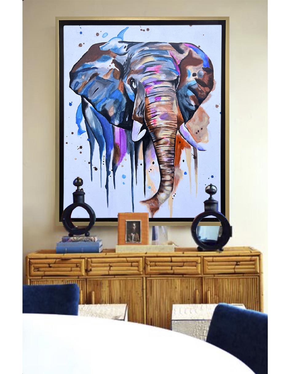 Pintura Dream Elephant 2.0 técnica acrílico Animalart 5