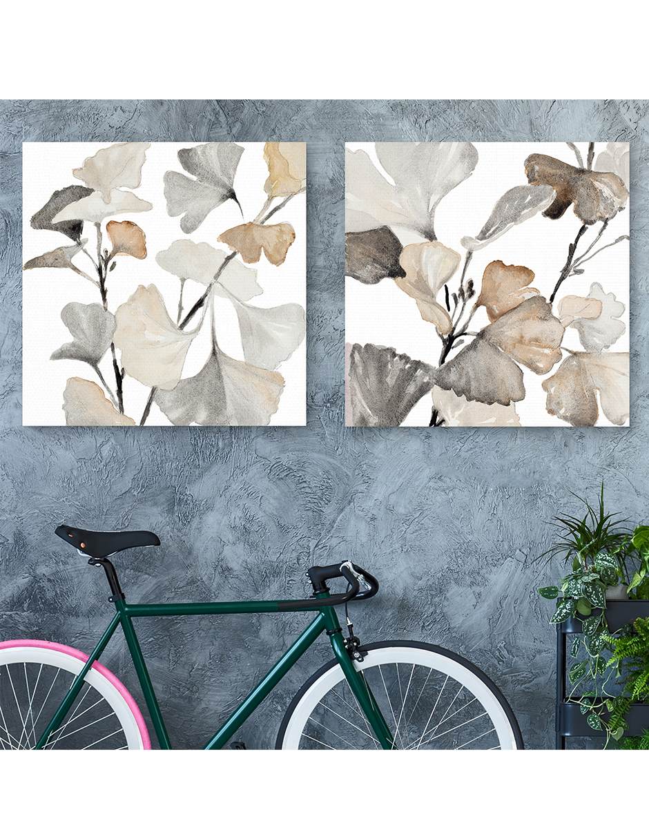 Pintura Tallos neutros de Ginko I técnica mixta Tallos neutros de Ginko 2