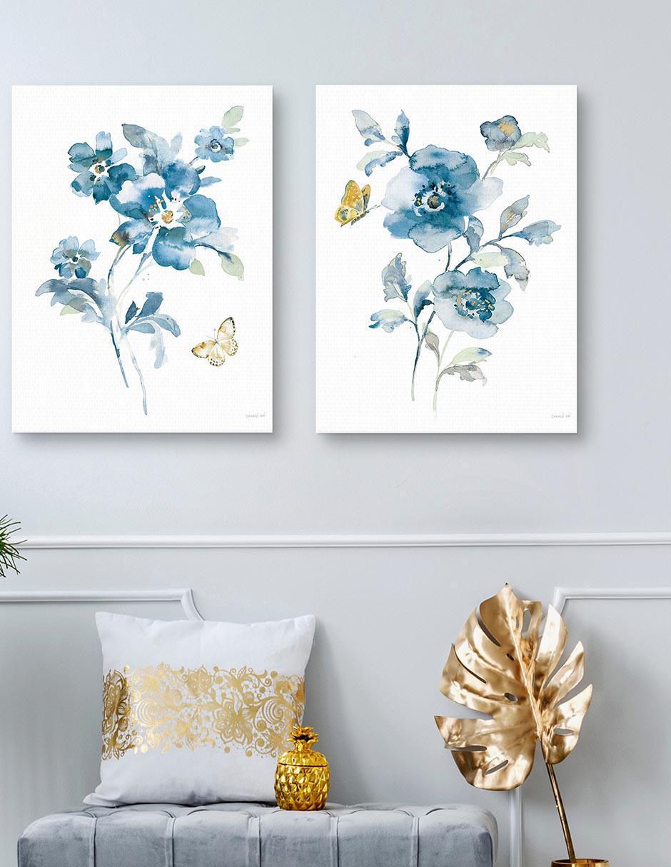 Pintura Blues of Summer I técnica mixta 3
