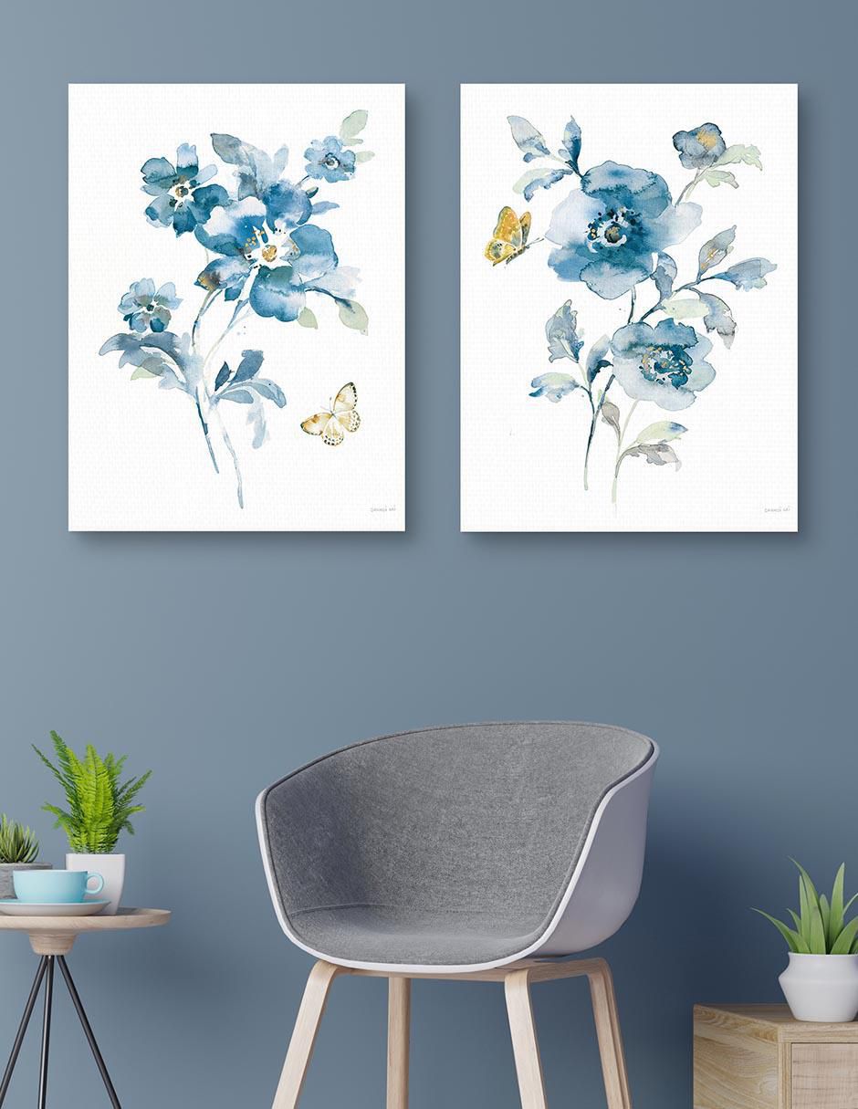 Pintura Blues of Summer I técnica mixta 4