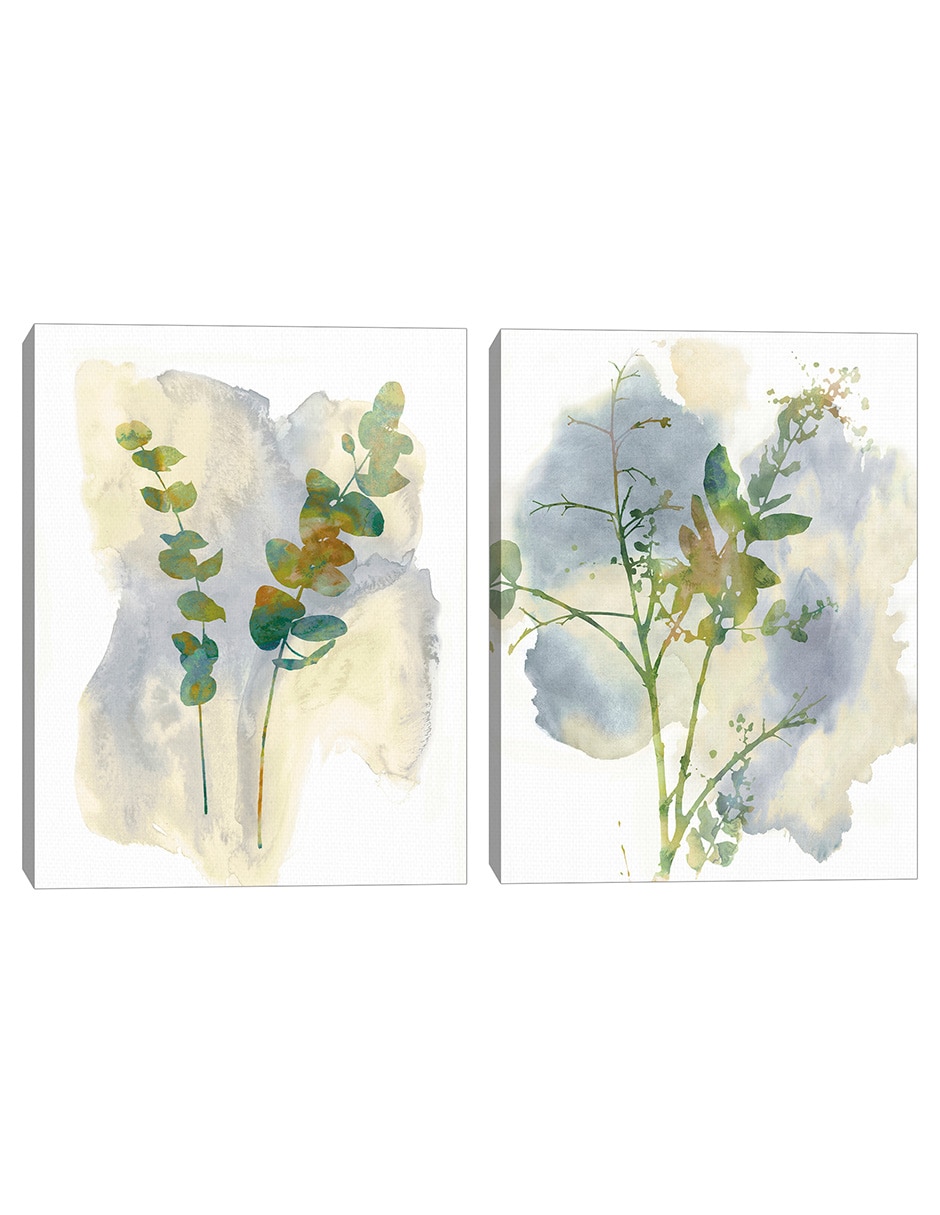 Pintura Duo de flores silvestres técnica mixta Pintura Duo de flores silvestres técnica mixta