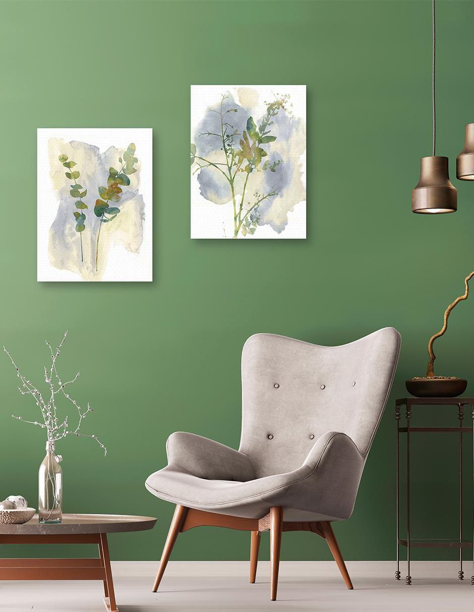 Pintura Duo de flores silvestres técnica mixta 4