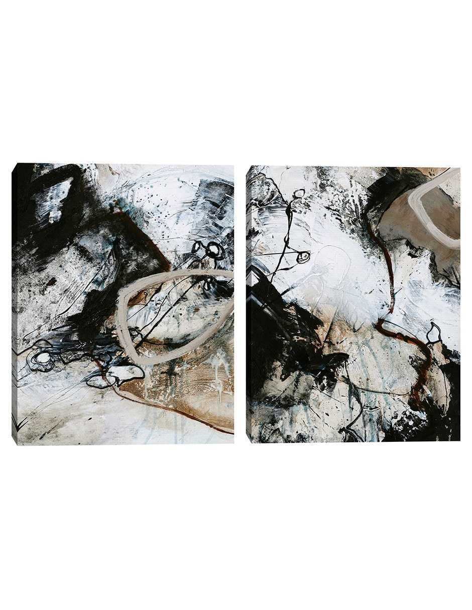 Pintura Blanco y Negro II técnica mixta