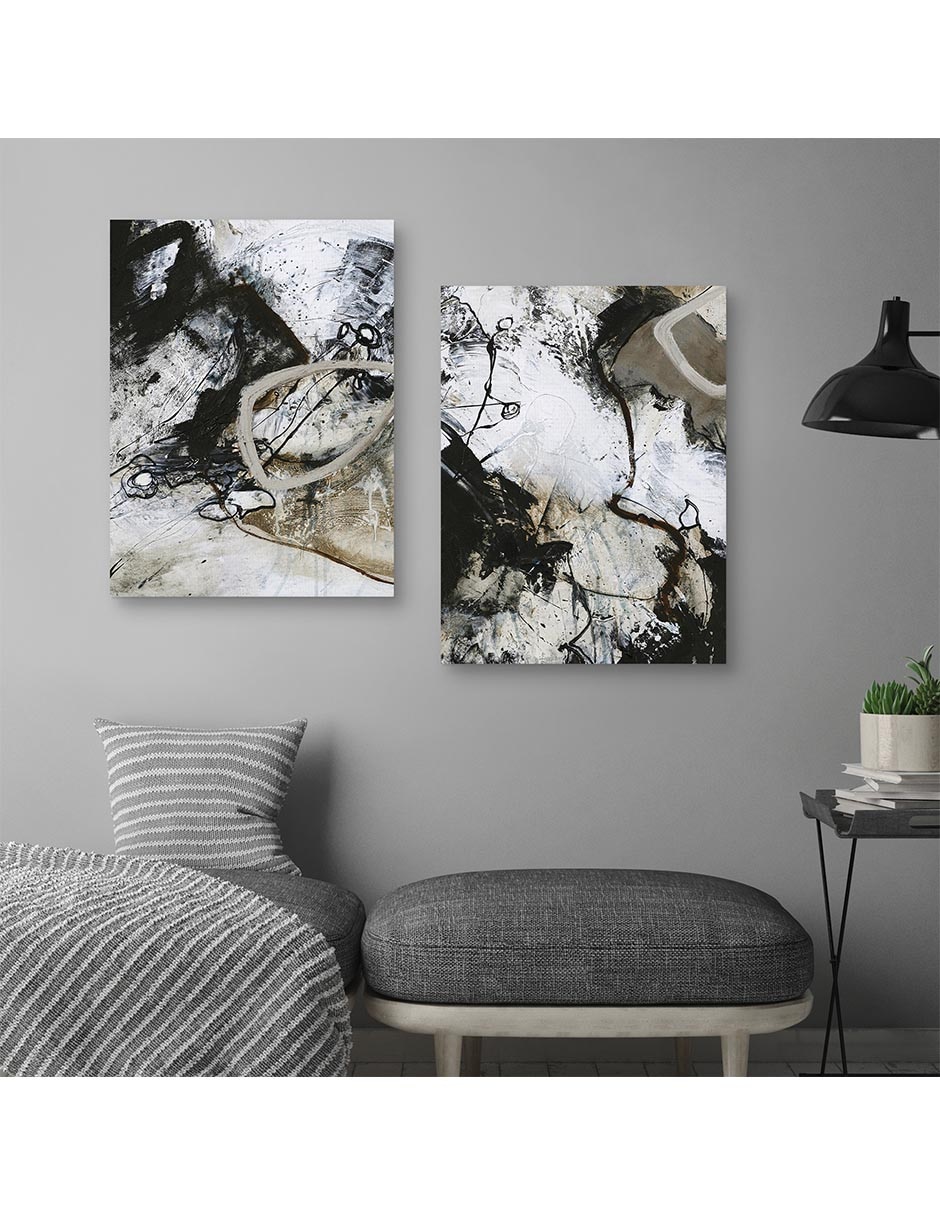Pintura Blanco y Negro II técnica mixta 2