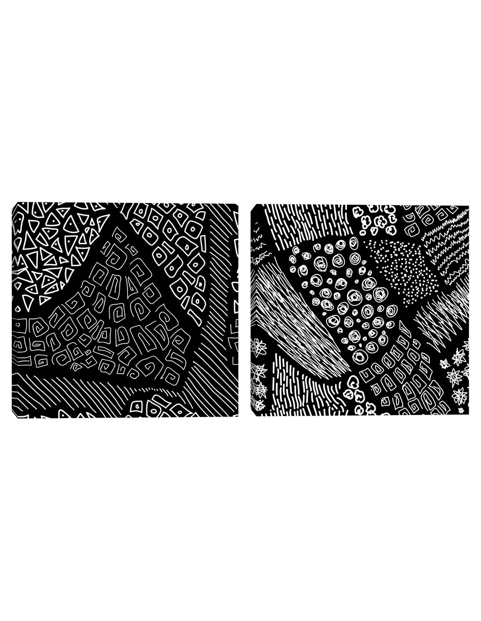 Pintura Garabatos Negros técnica mixta Pintura Garabatos Negros técnica mixta