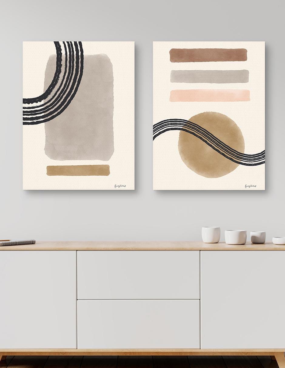 Pintura Geo Abstract IV técnica mixta 4
