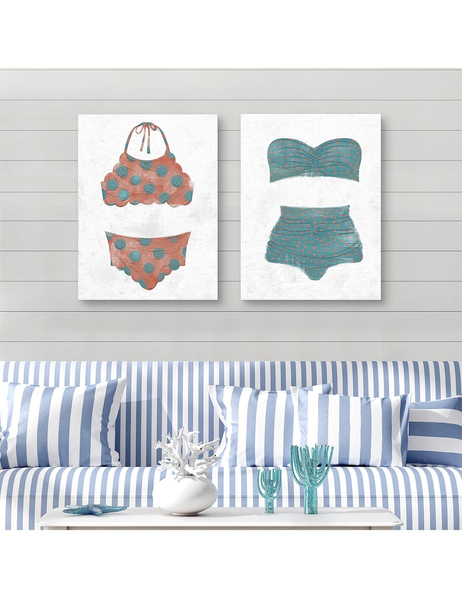 Pintura Bikini de Lunares IV técnica mixta 2