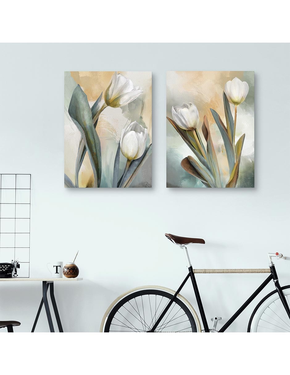 Pintura Duos Delicados I técnica mixta 2