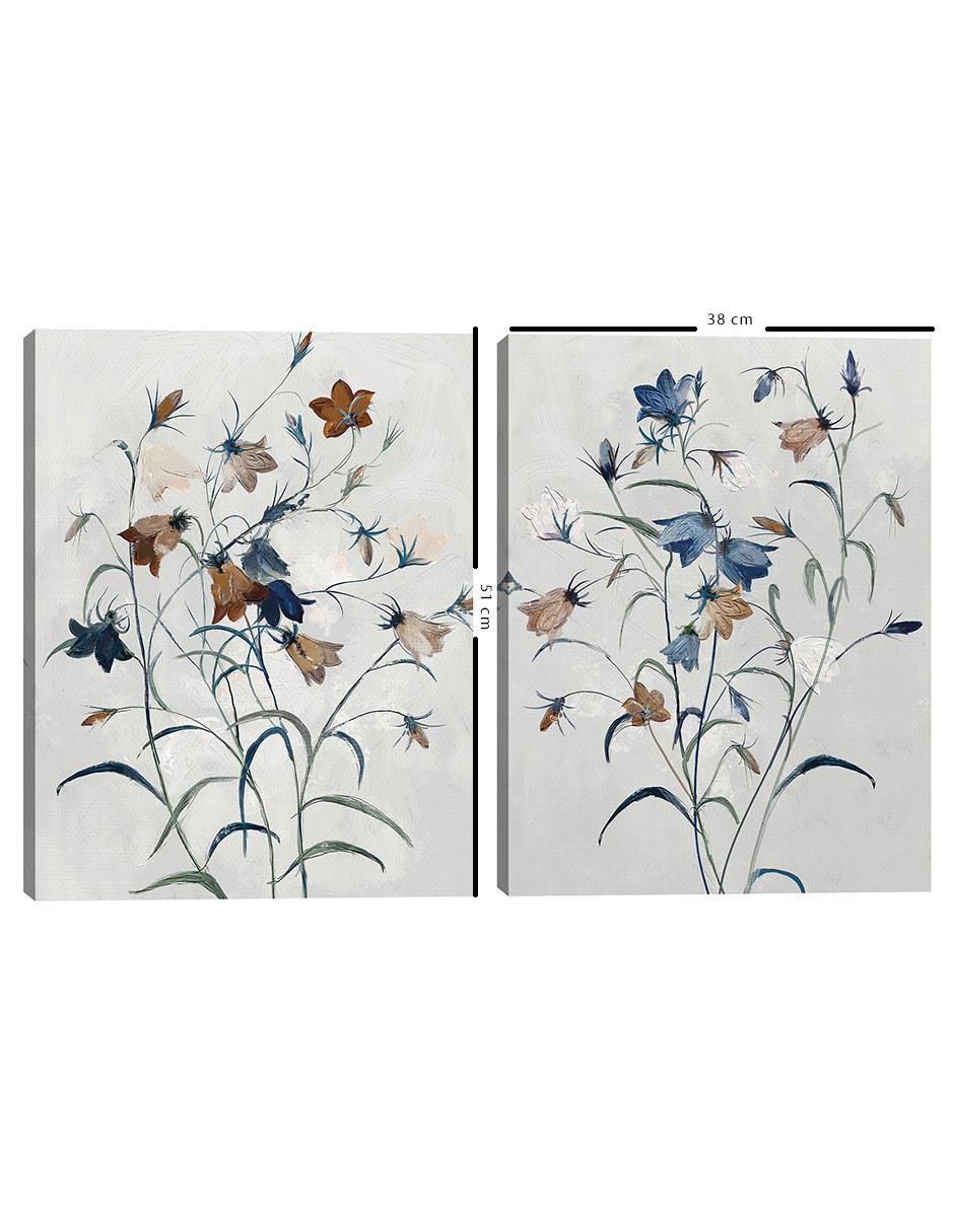 Pintura Secretos del jardin I técnica mixta 5