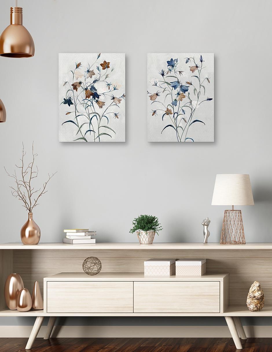 Pintura Secretos del jardin I técnica mixta 3