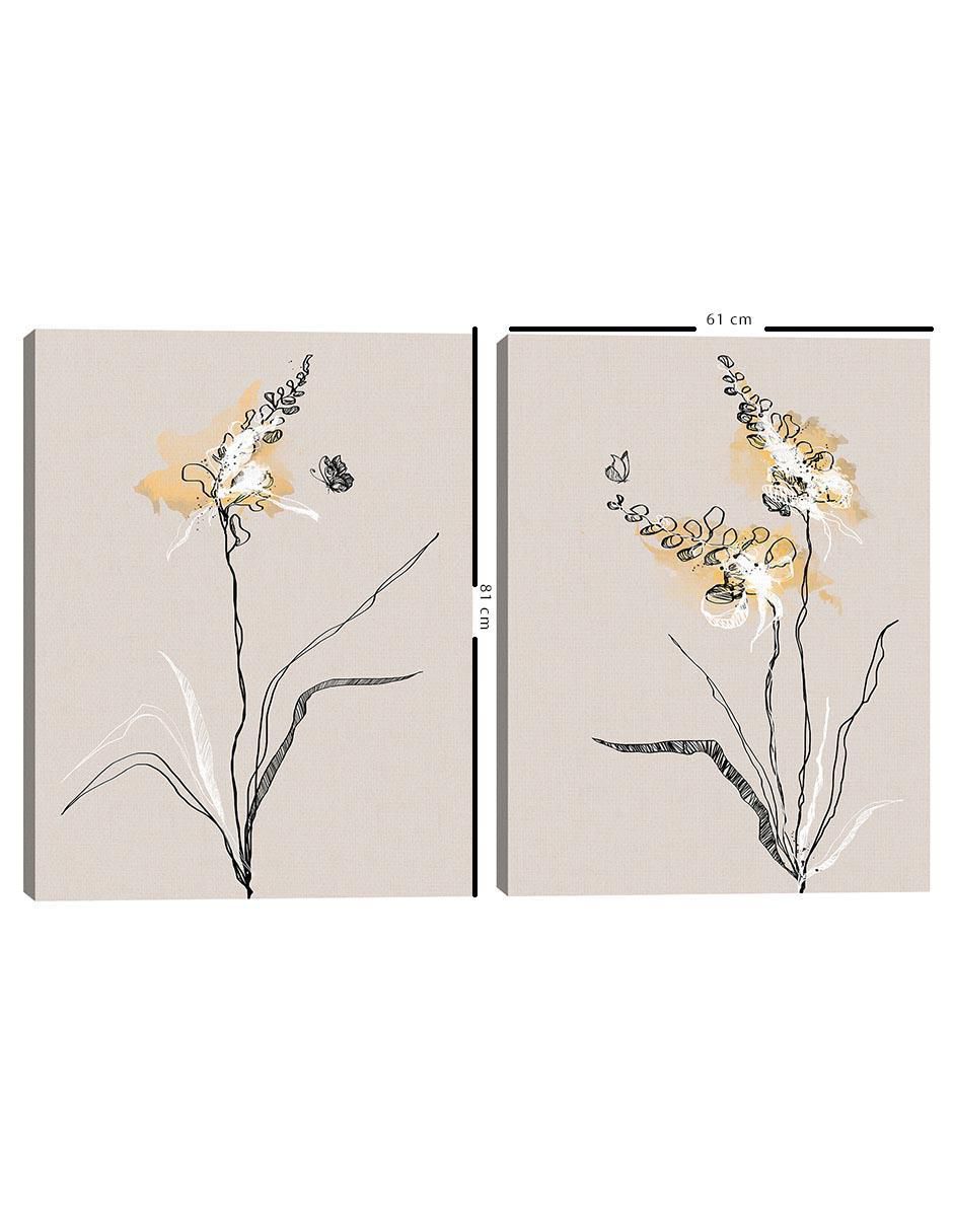 Pintura Planta de verano I técnica mixta 5