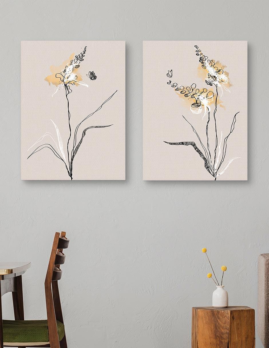 Pintura Planta de verano I técnica mixta 3